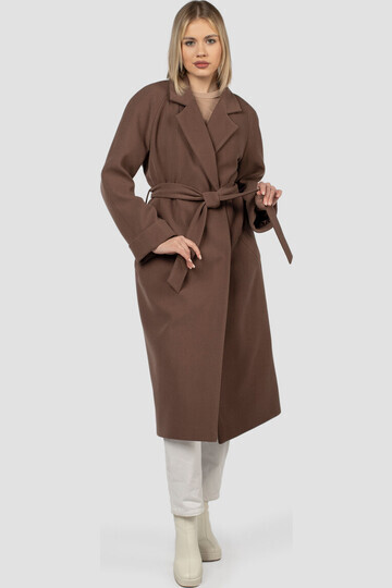 Пальто женское демисезонное (пояс)Длина 