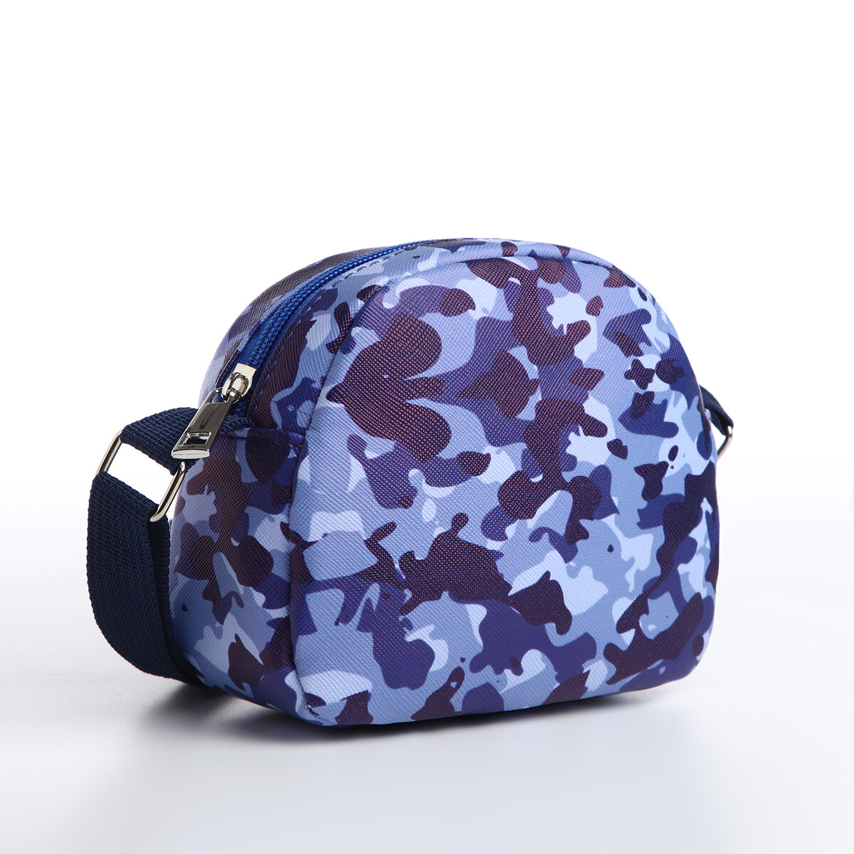 Сумка детская на молнии, цвет синий/камуфляж сумка детская на молнии синий камуфляж