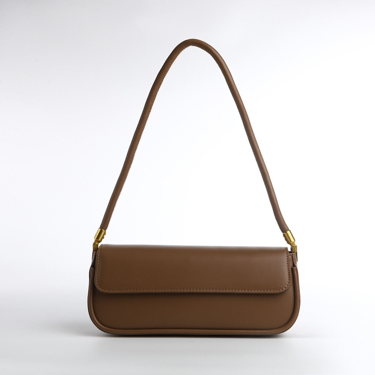 Сумка женская, багет, на магните, цвет коричневый сумка женская на застежке textura косметичка коричневый