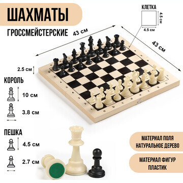 Шахматы гроссмейстерские, турнирные 43х4