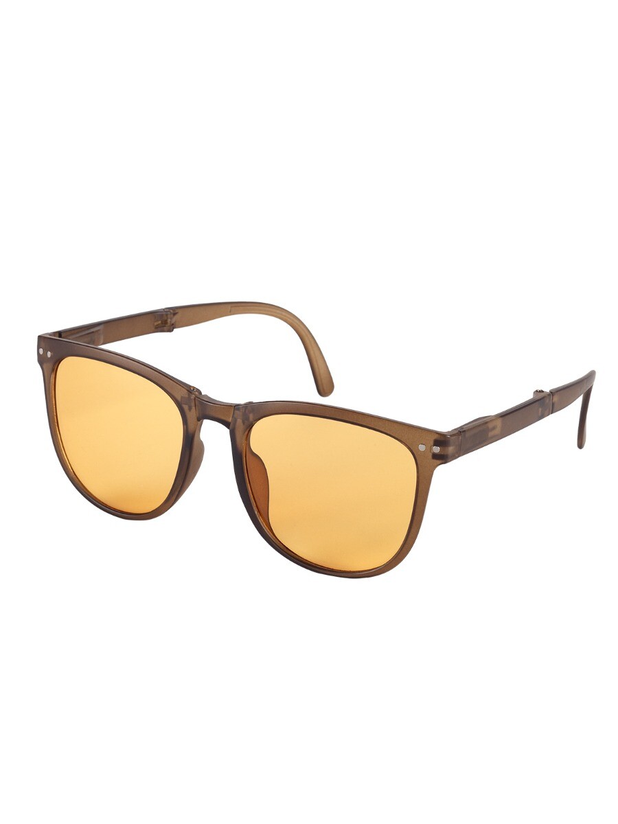 Очки очки для плавания взрослые оранжево желтые sportex e33143 4