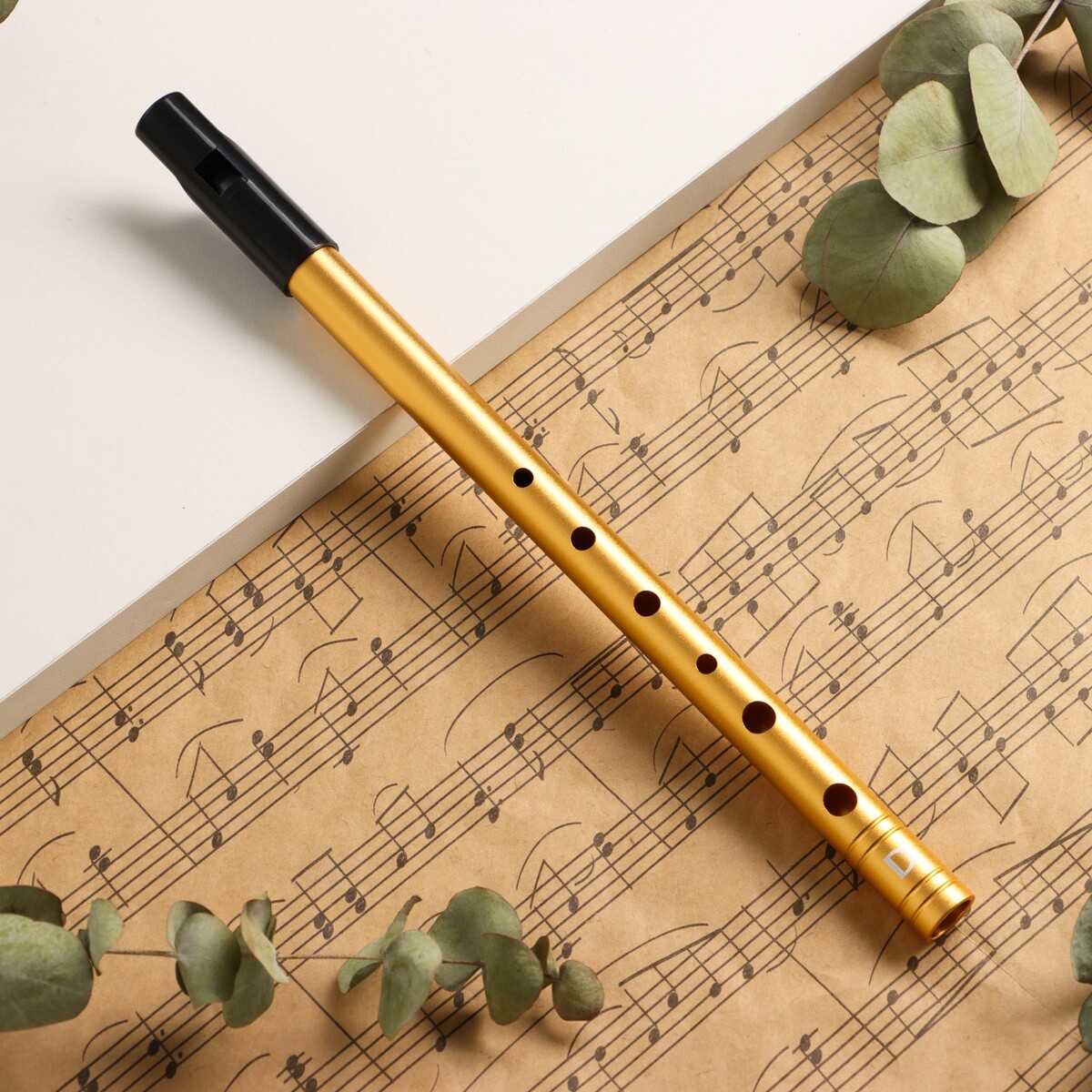 Флейта music life d, золотая, 30 см флейта и прозаизмы
