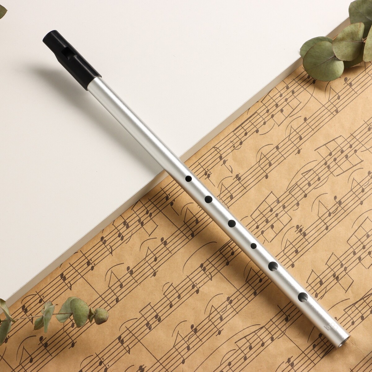 Флейта music life в, серебристая, 37,5 см флейта и прозаизмы