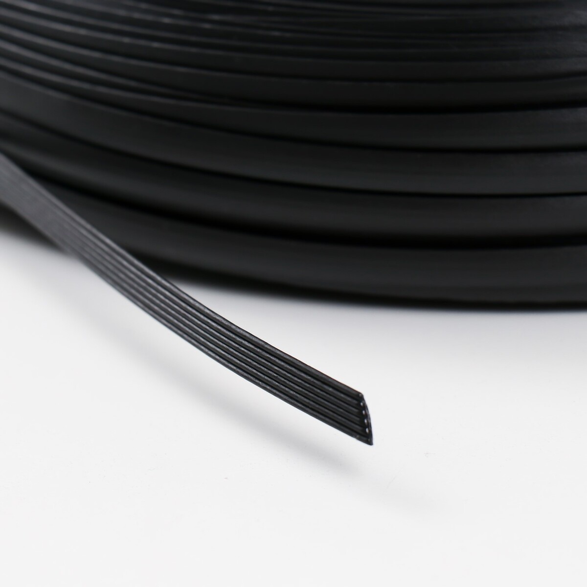 Ротанг искусственный 6 мм 100 м волна (черный) No brand 08556543 - фото 4