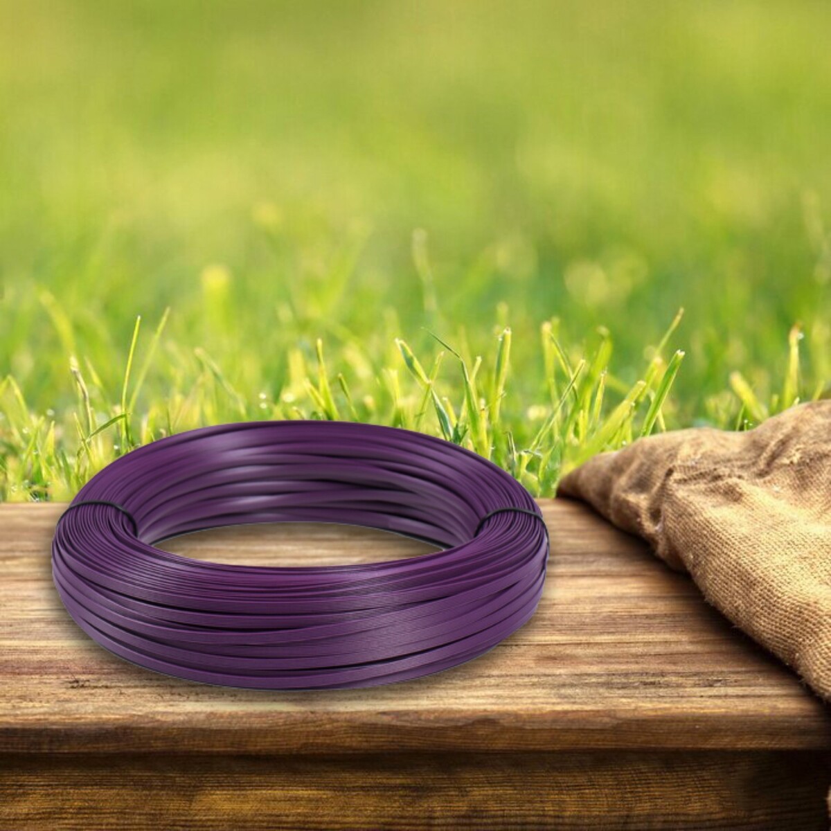 Ротанг искусственный 6 мм 100 м волна (фиолетовый) массажный развивающий коврик пазл ортодон волна жесткая фиолетовый 1 эл