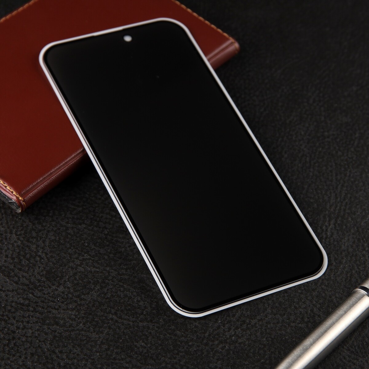 

Защитное стекло для iphone 15 plus, антишпион, 9h, 0.33 мм, черная рамка