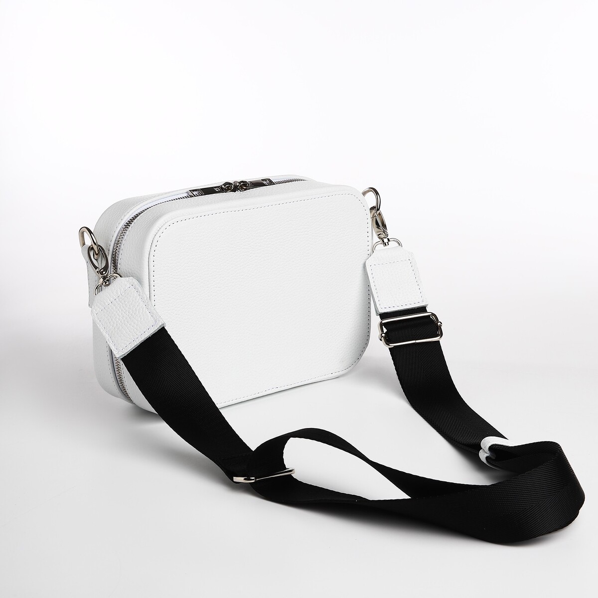 фото Сумка женская через плечо textura, маленький размер, цвет белый