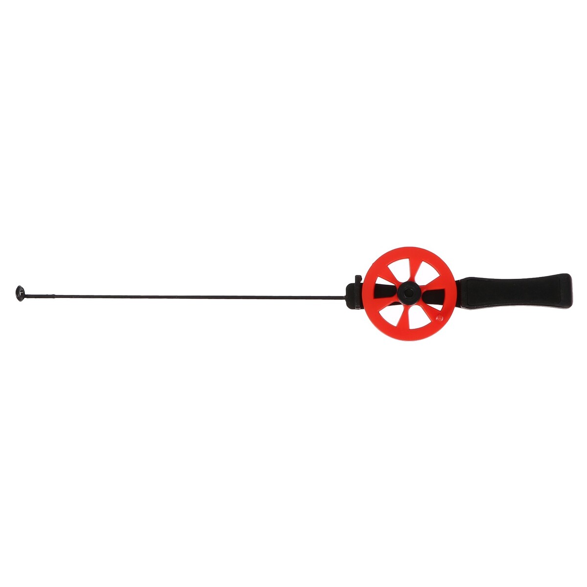 Удочка зимняя, ручка пластик, направляющая лески, красная, hfb-15 катушка инерционная металл пластик диаметр 6 5 см направляющая черно салатовый 701d
