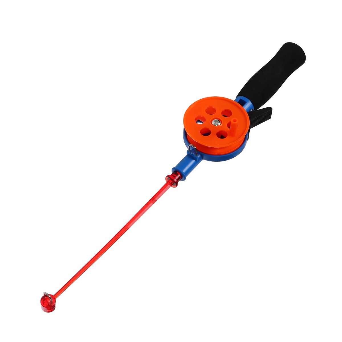 Удочка зимняя, ручка неопрен, катушка d=5.5 см, длина 33 см, цвет оранжевый, hfb-34 No brand