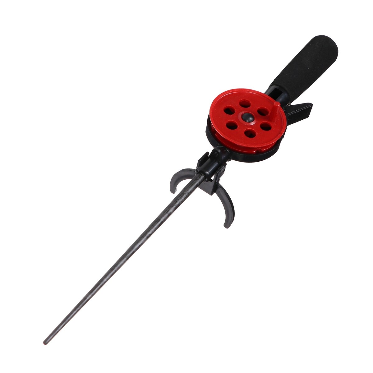 фото Удочка зимняя, ручка неопрен, диаметр катушки 5.5 см, катушка красная, hfb-5 no brand