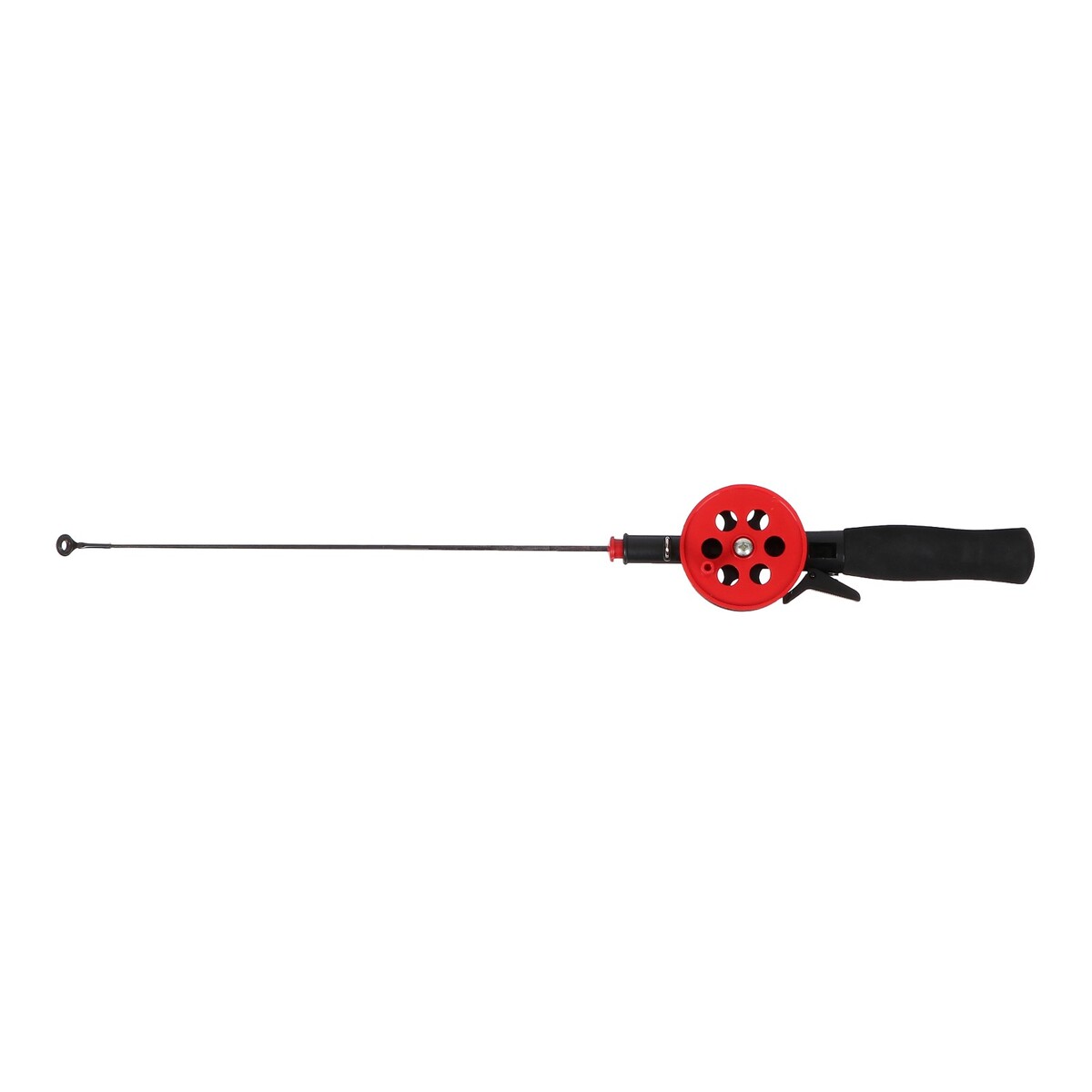 Удочка зимняя, ручка неопрен, длина 42 см, цвет красный, hbf-34(1) удочка зимняя ручка неопрен диаметр катушки 9 5 см hfb 1m