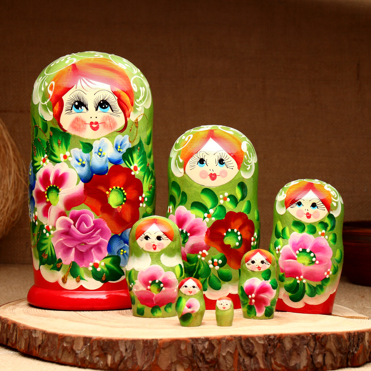 

Матрешка 7-кукольная, Разноцветный