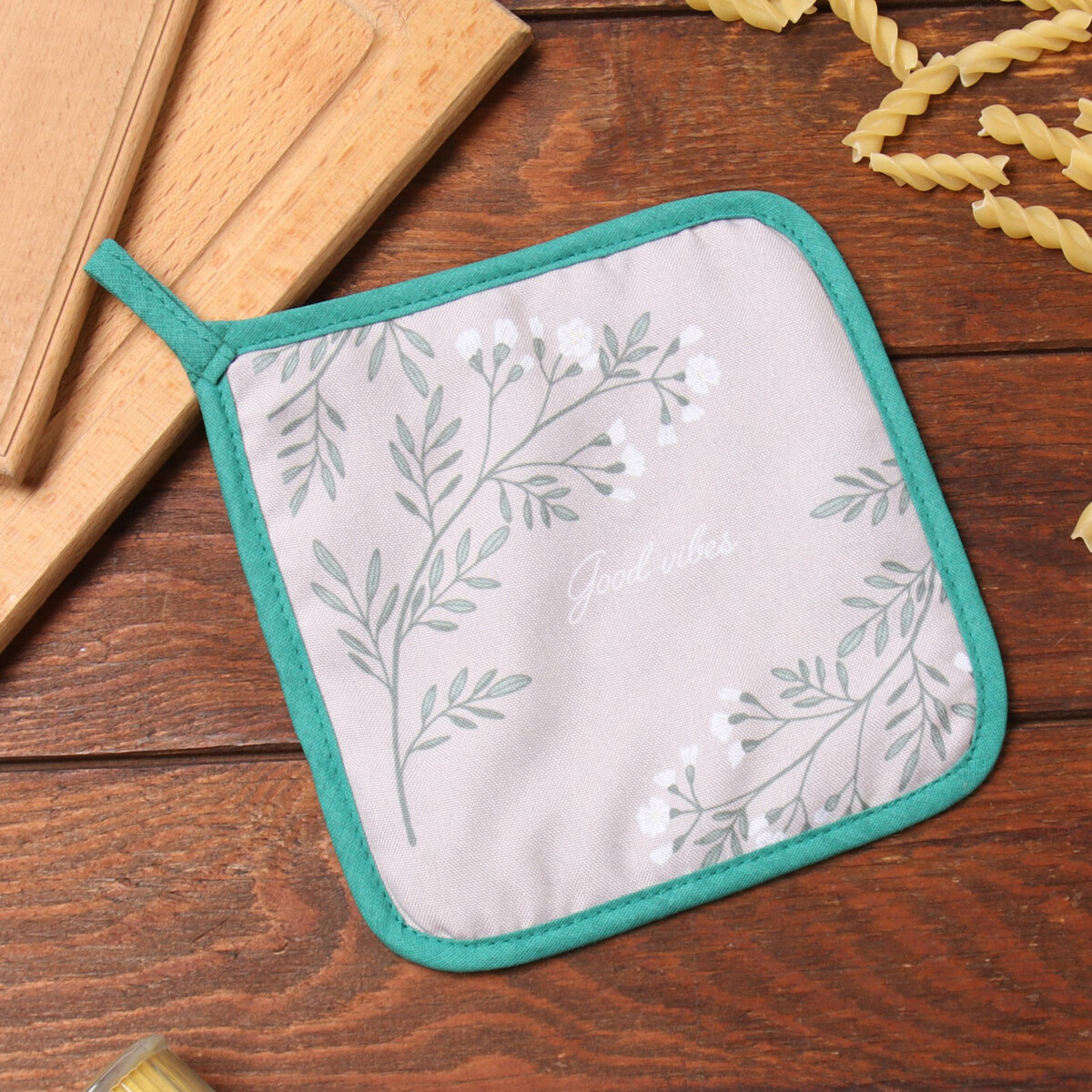 

Прихватка, Разноцветный;серый;бирюзовый