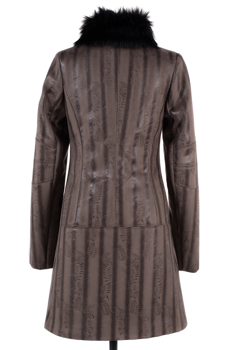 Пальто женское утепленное EL PODIO, размер 42, цвет бежевый 08652184 однобортное - фото 5