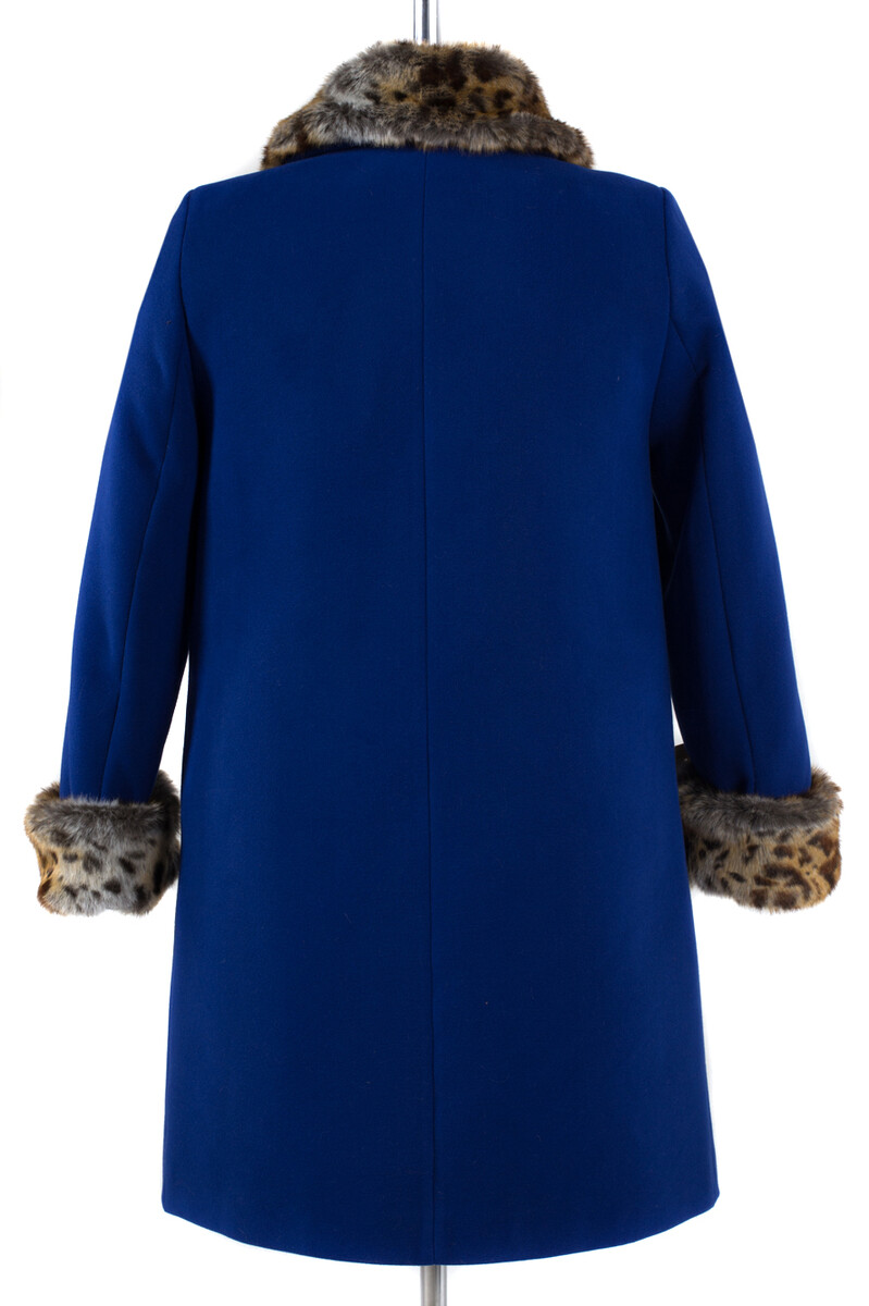 Пальто женское утепленное EL PODIO, размер 54, цвет синий 08652187 однобортное - фото 2