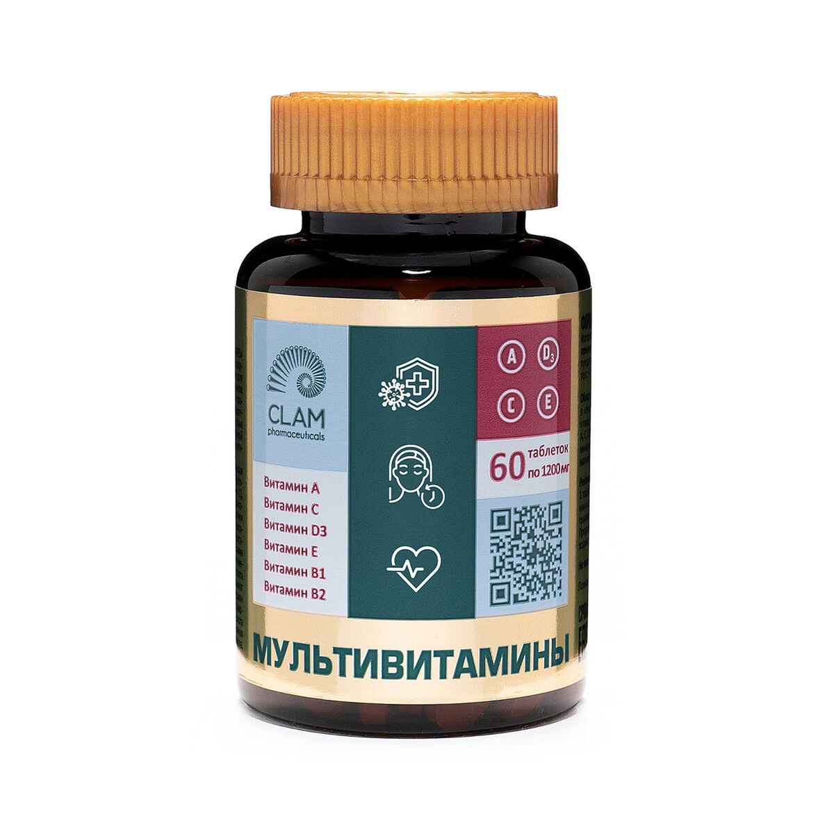 Мультивитамины - anti age, источник витаминов и минералов - комплекс для иммунитета, молодости и красоты - 60 капсул селен 100 мкг цинк комплекс tetralab таб 90