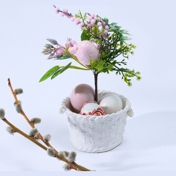 Пасхальный декор»яйца розового цвета» 11