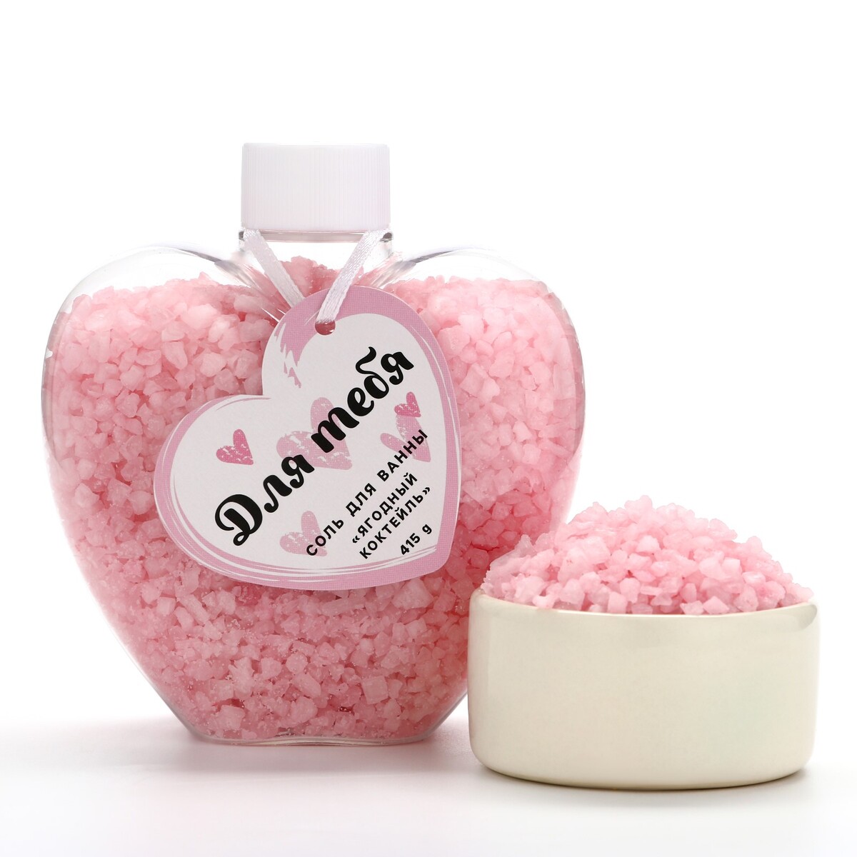 Соль для ванны Чистое счастье, цвет розовый 08729682 - фото 1