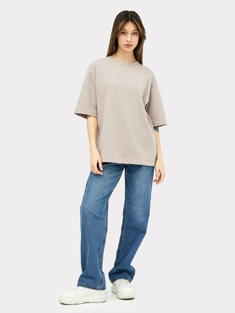 фото Футболка женская в коричневом цвете mark formelle