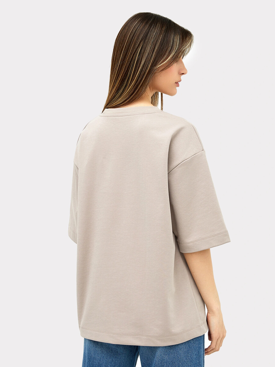 фото Футболка женская в коричневом цвете mark formelle