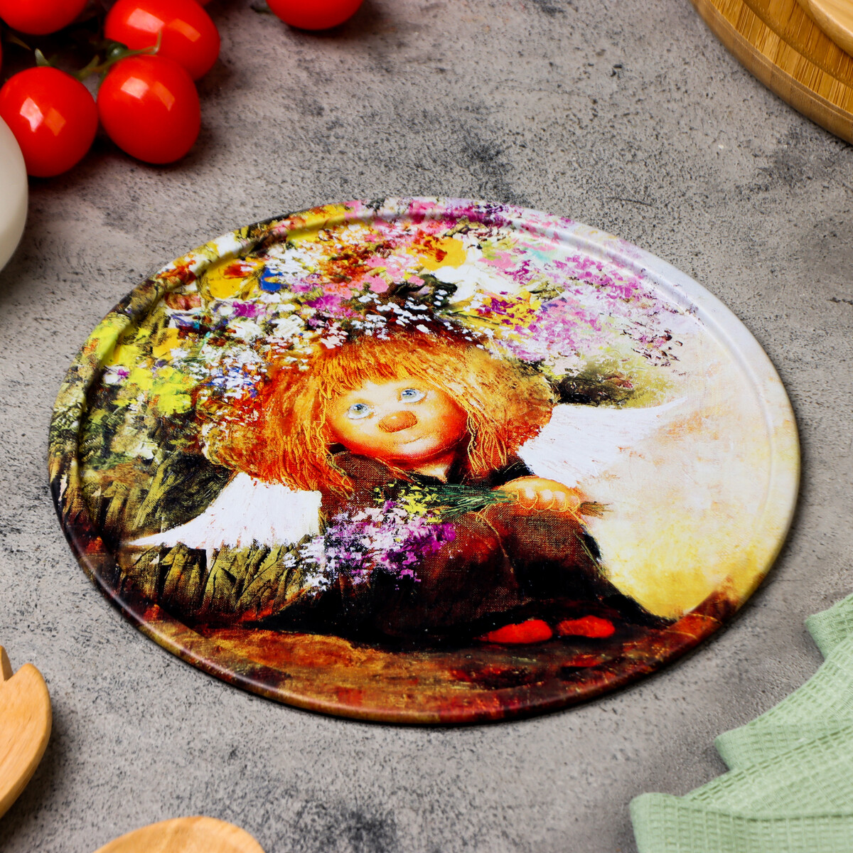 Тарелка декоративная тарелка декоративная керамика пальмовый лист 3 2х16х29 см