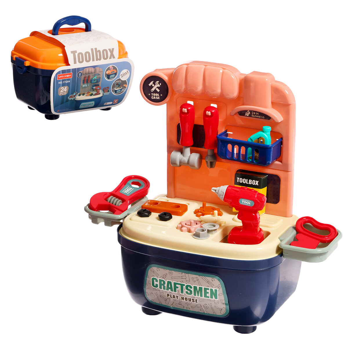 фото Набор детских инструментов в чемодане no brand