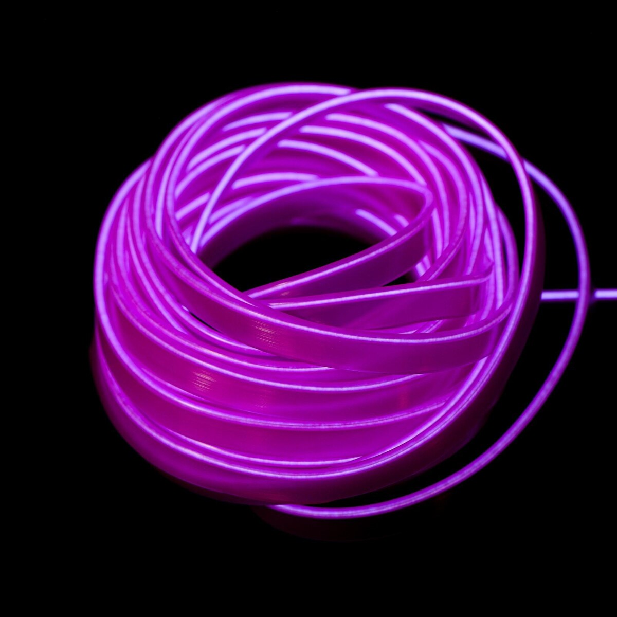 Неоновая нить cartage для подсветки салона, адаптер питания 12 в, 7 м, фиолетовый комплект верхней одежды nikastyle 7м2423 коралловый неон фиолетовый 98