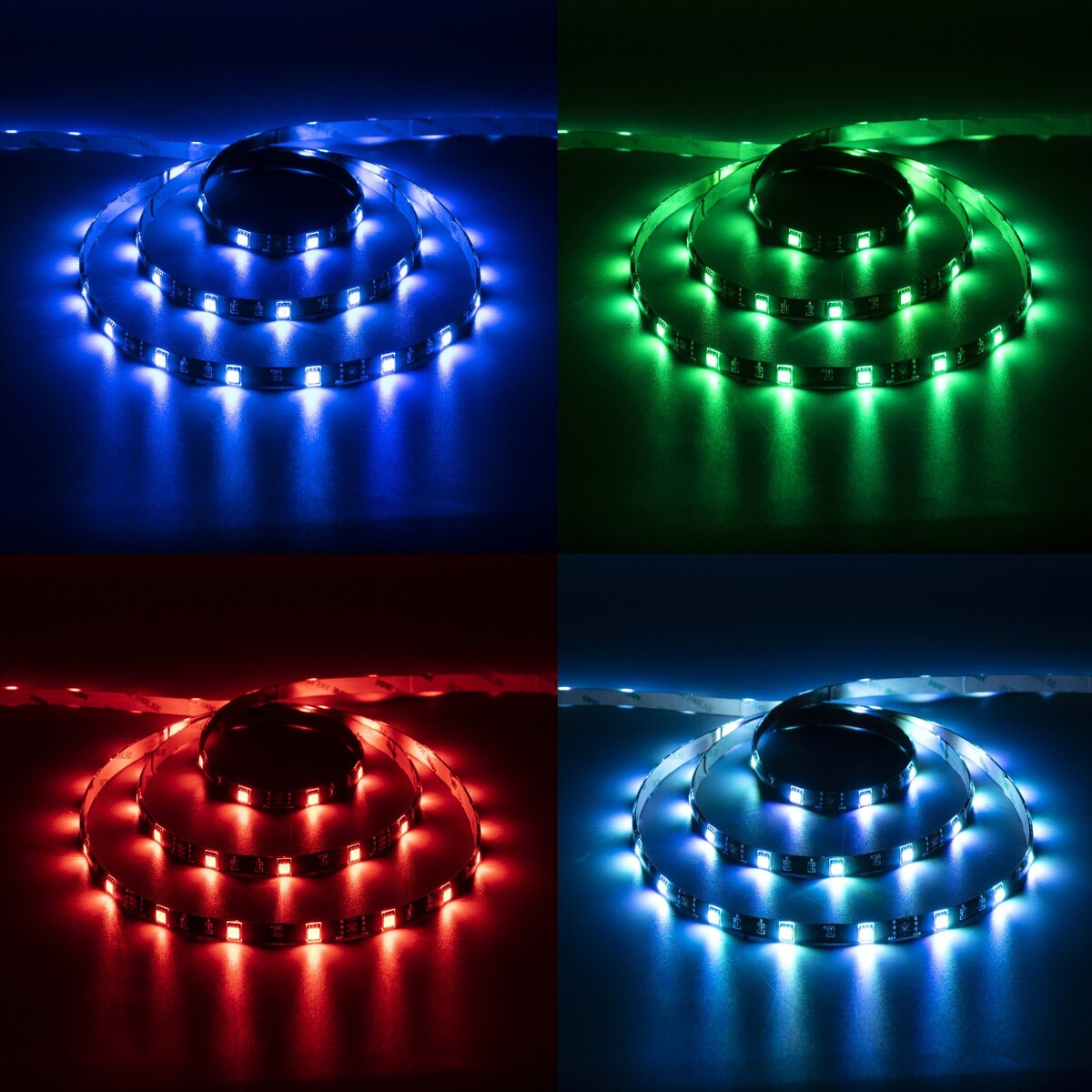Комплект светодиодной ленты luazon lighting 5 м, ip65, smd5050, 30 led/м, usb, пульт ду, rgb пульт ду samsung lcd aa59 00741a универсальный