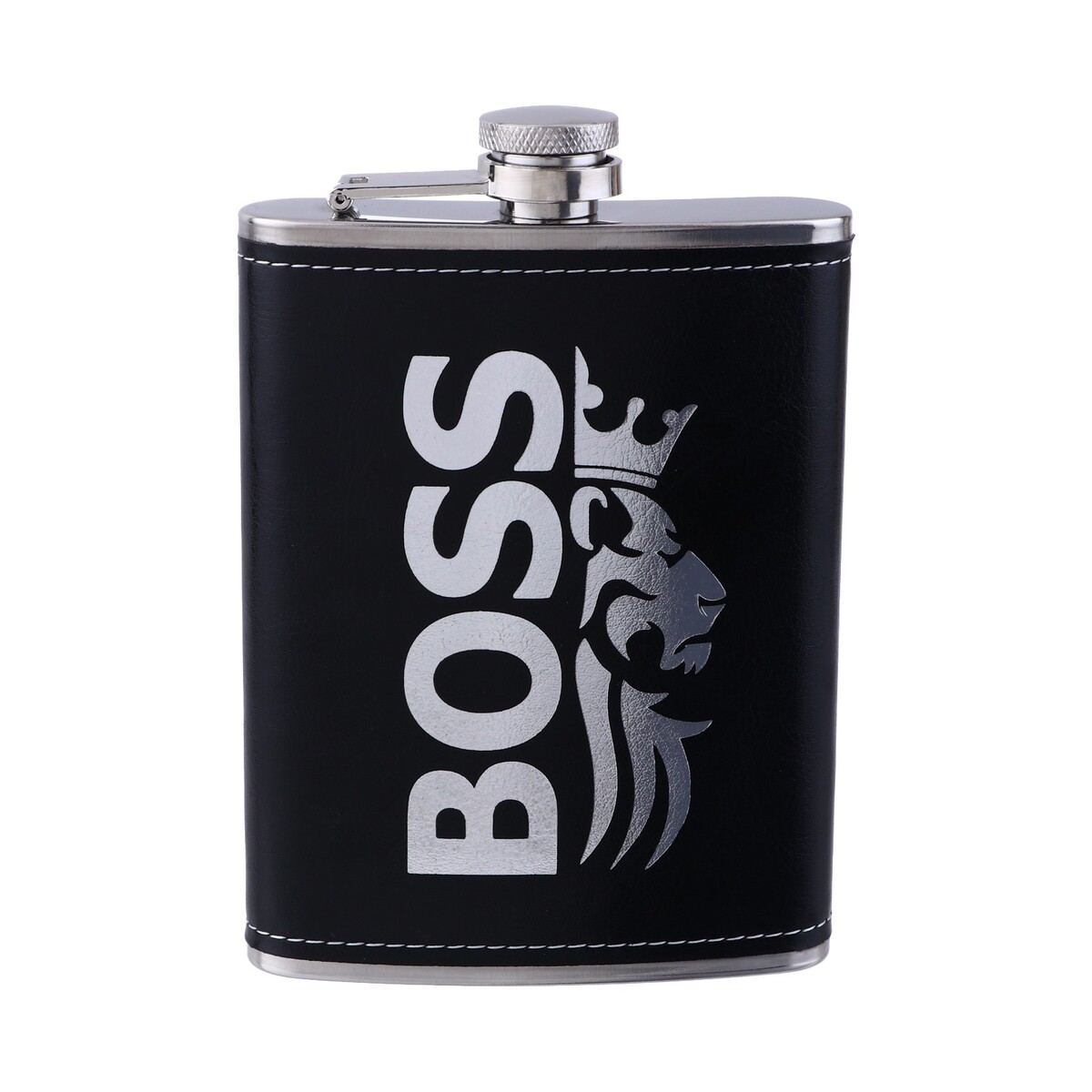 

Фляжка boss, нержавеющая сталь, 240 мл, 8 oz, Черный