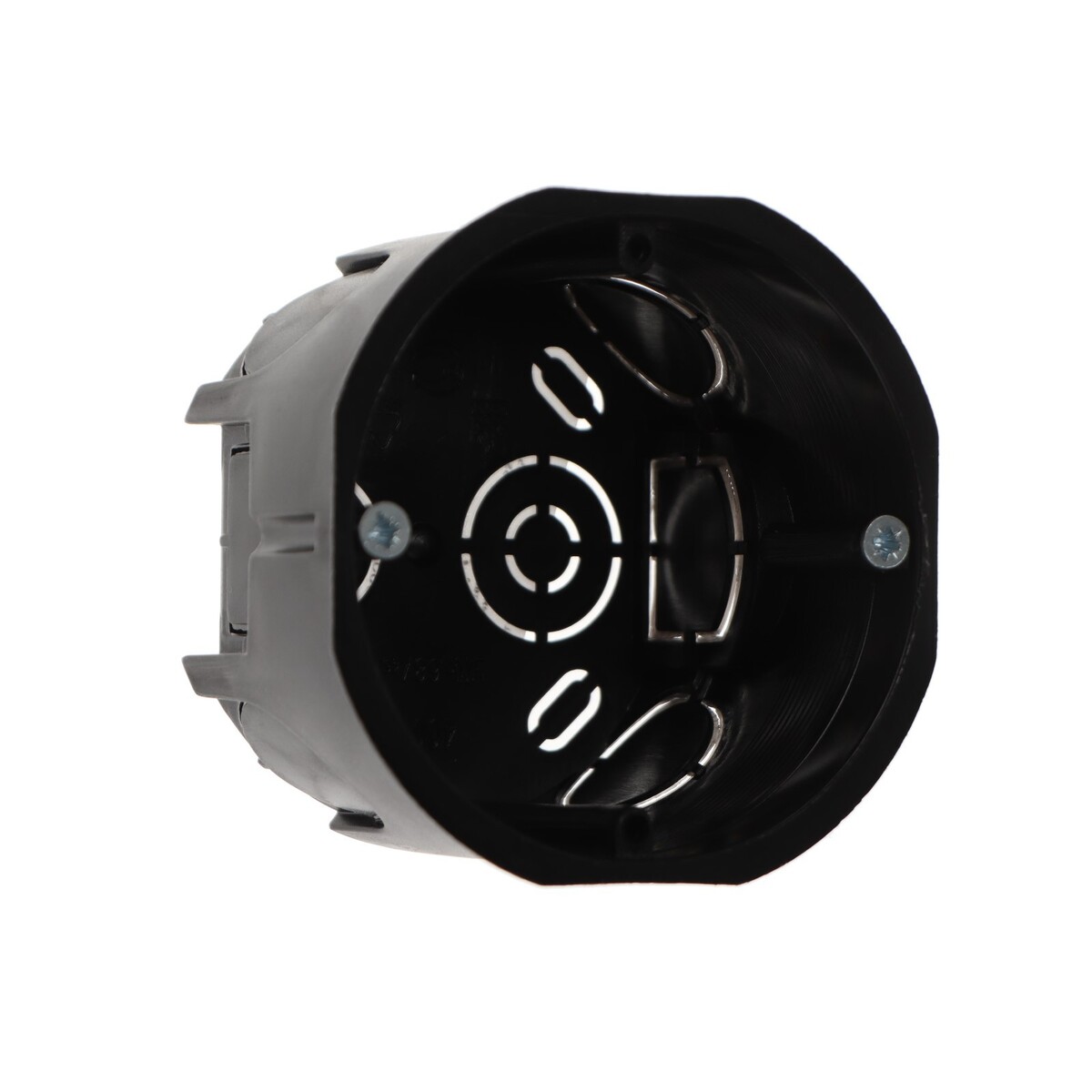 Коробка установочная luazon lighting, 68х45 мм, ip20, для сплошных стен, цвет черный кнопка установочная альфа d 12 5 мм антик
