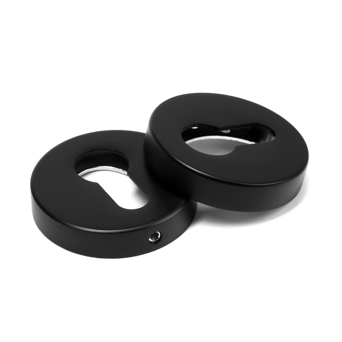 Накладка на цилиндровый механизм lockland, круглая, цвет черный, комплект накладка на цилиндровый механизм cappio круглая графит комплект