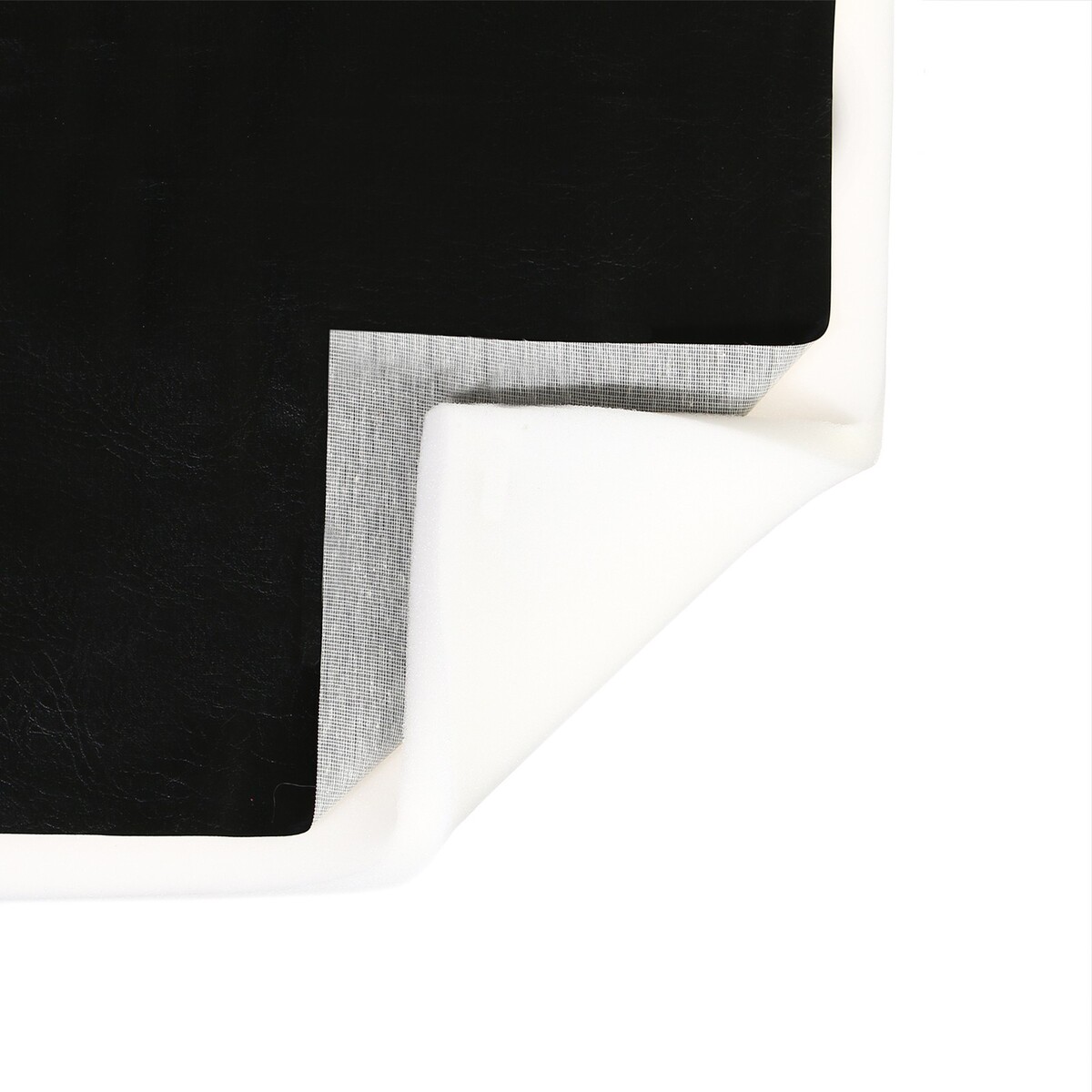 Комплект для перетяжки мебели, 50 × 100 см: иск.кожа, поролон 20 мм, черный комплект для перетяжки мебели 50 × 50 см иск кожа поролон 20 мм чёрный