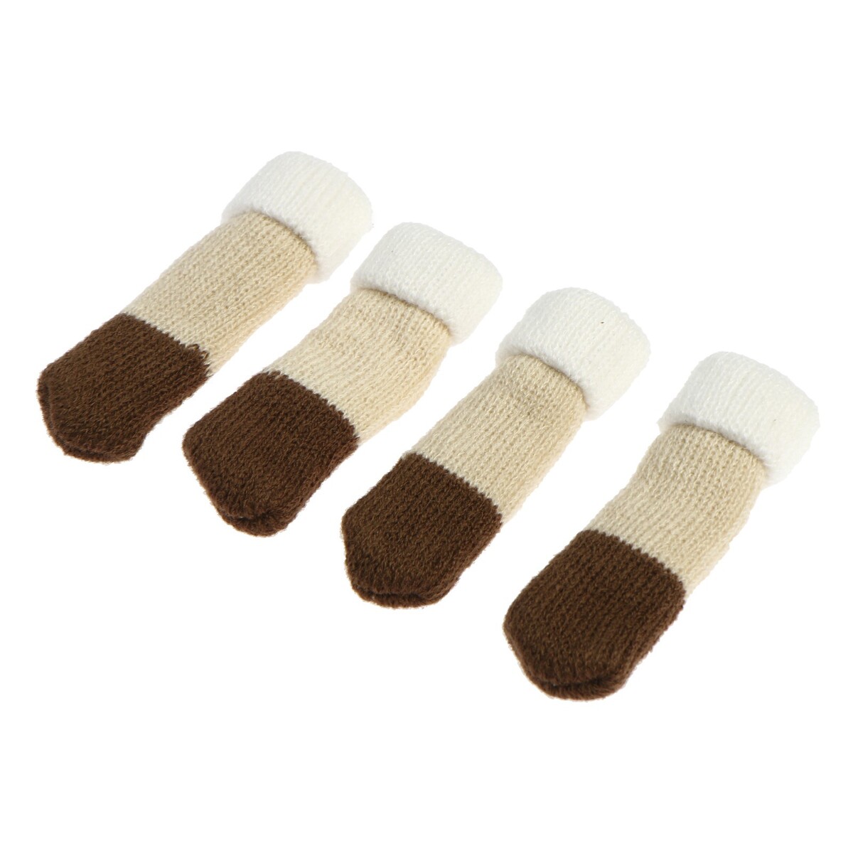 Носки для мебели cappio, цвет бежево-коричневый комплект для перетяжки мебели 50 × 100 см иск кожа поролон 20 мм коричневый