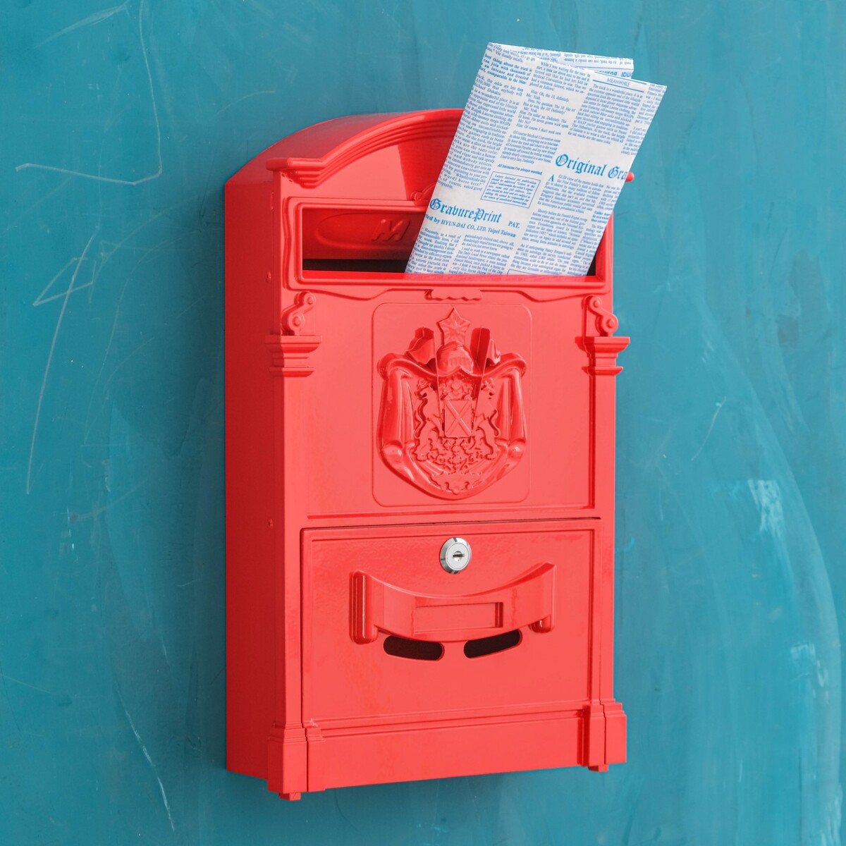 Ящик почтовый №4010, красный ящик почтовый 4010 темно зеленый