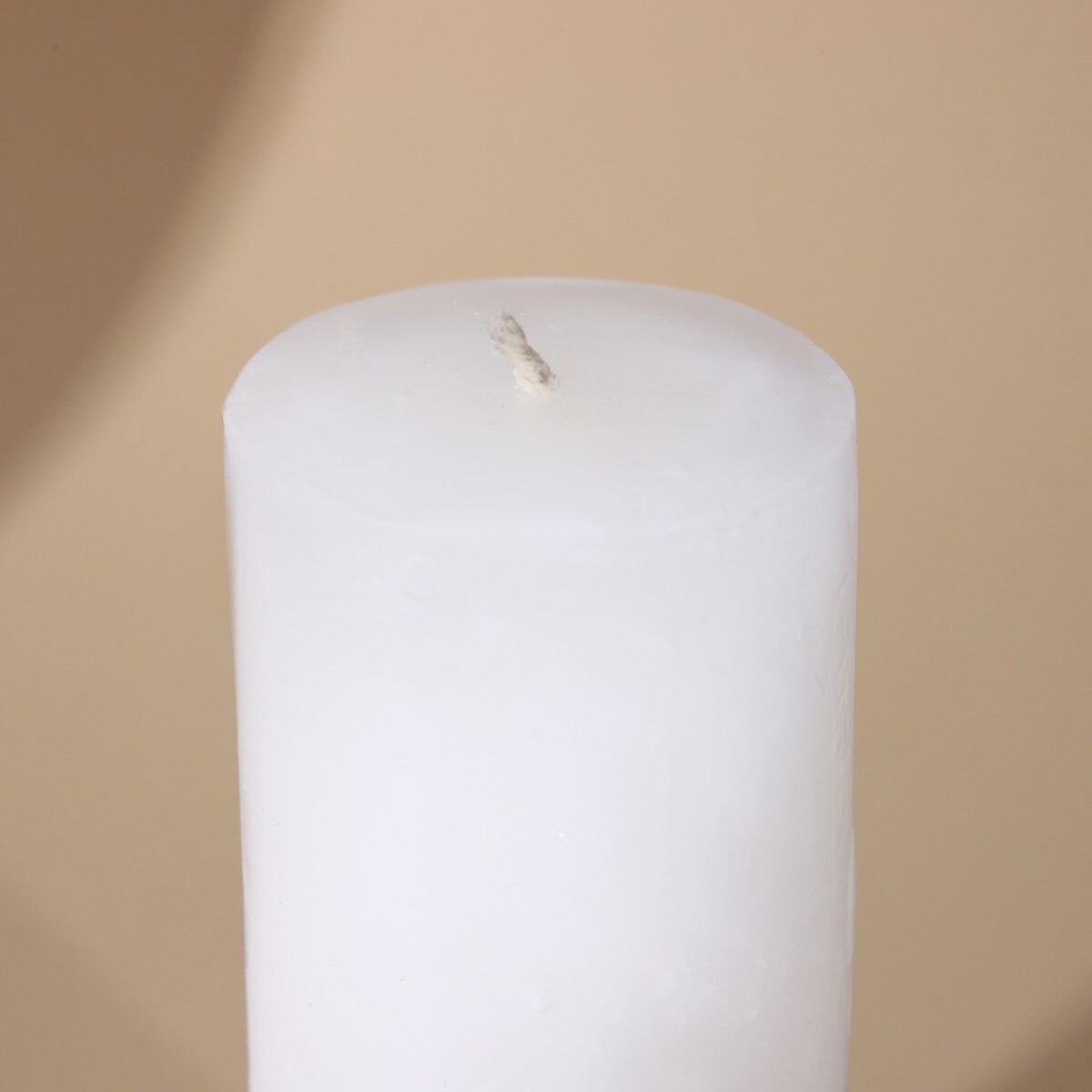 Свеча интерьерная белая с бетоном, 14 х 5 см No brand, цвет белый 08903637 - фото 3