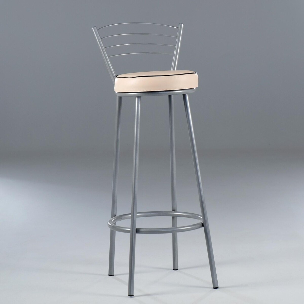 Стул барный стул венский 2 серебристый металлик оливковый