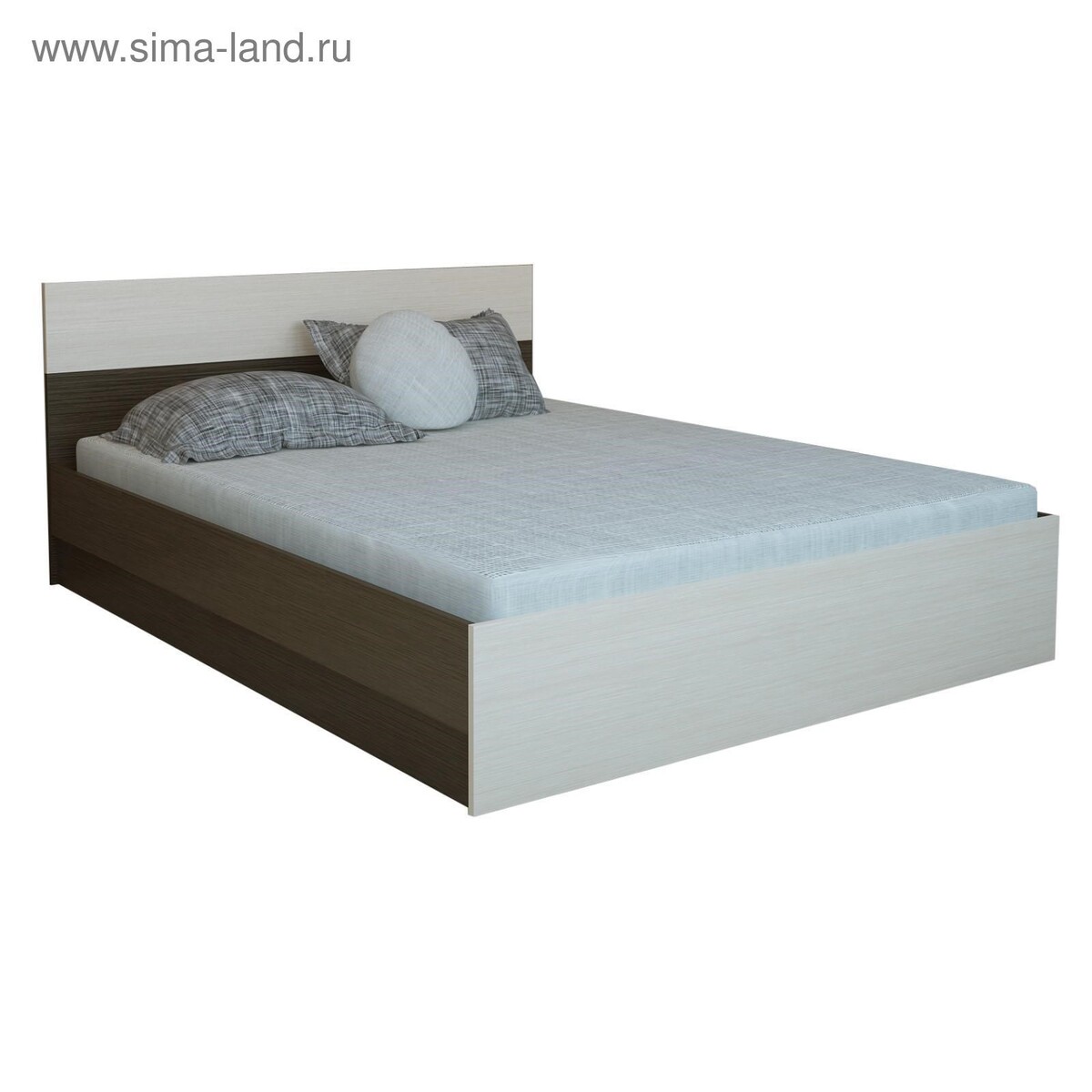 Кровать юнона 800х2000, венге/дуб кровать ева 1200 × 2000 мм без основания дуб сонома дуб венге