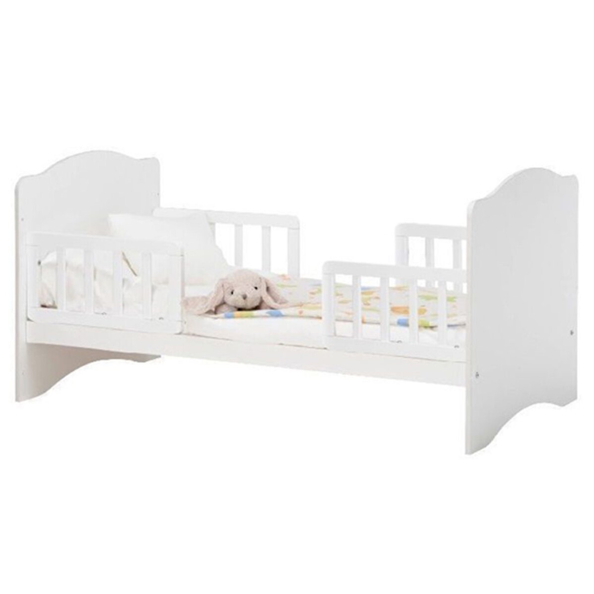 Кровать детская классика, спальное место 1400х700, цвет белый духовная классика