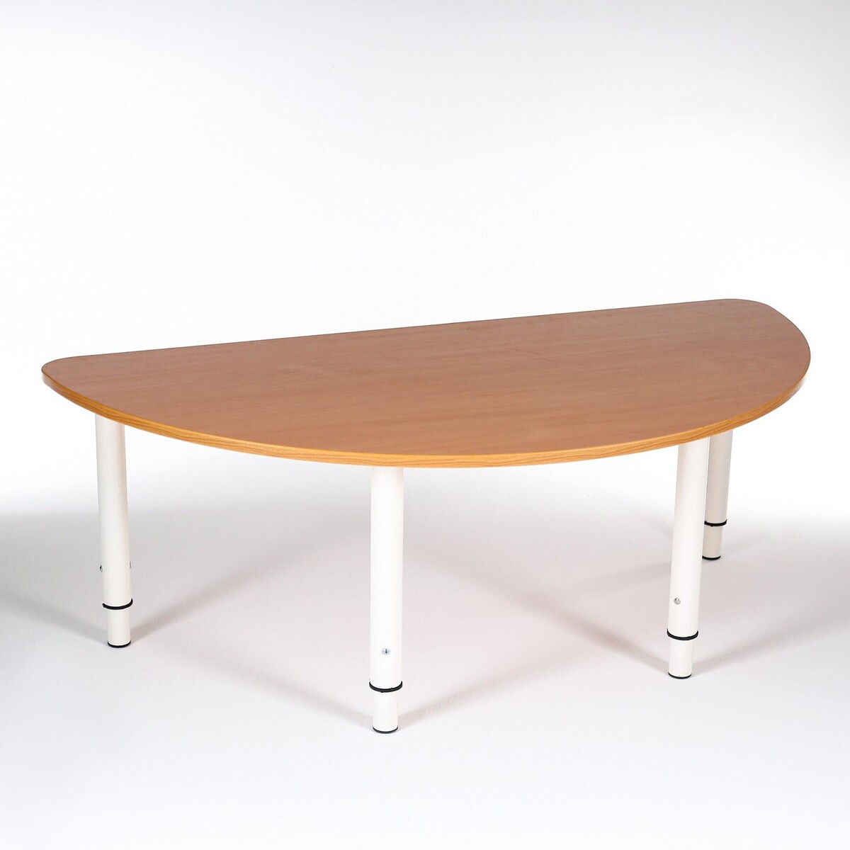 Стол полукруг растущий гр.0-3 на металлокаркасе, бук бавария светлый стол на металлокаркасе brabix loft cd 001 641211