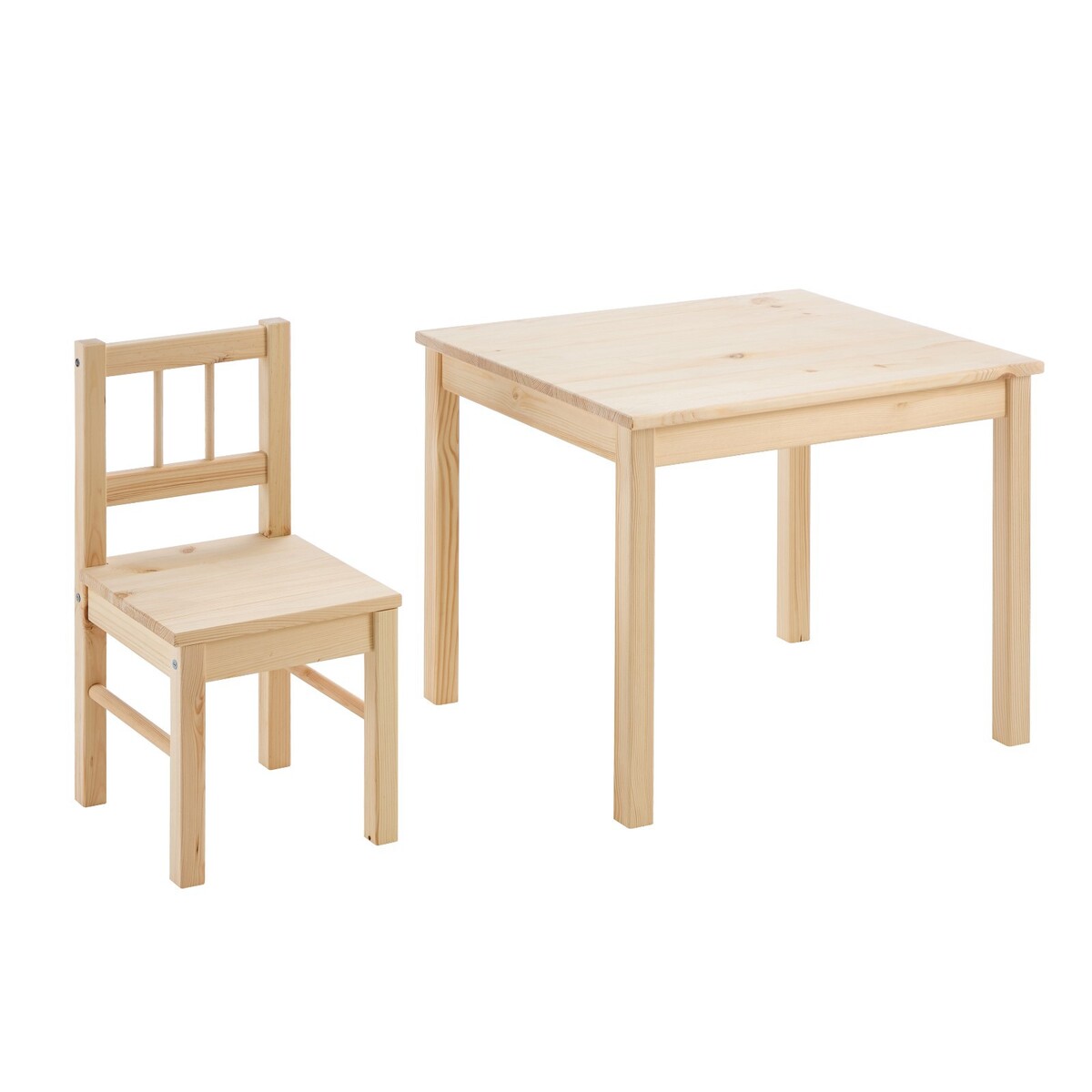 Стол и стул набор svala, массив сосны стол журнальный массив сосны 55х55х43