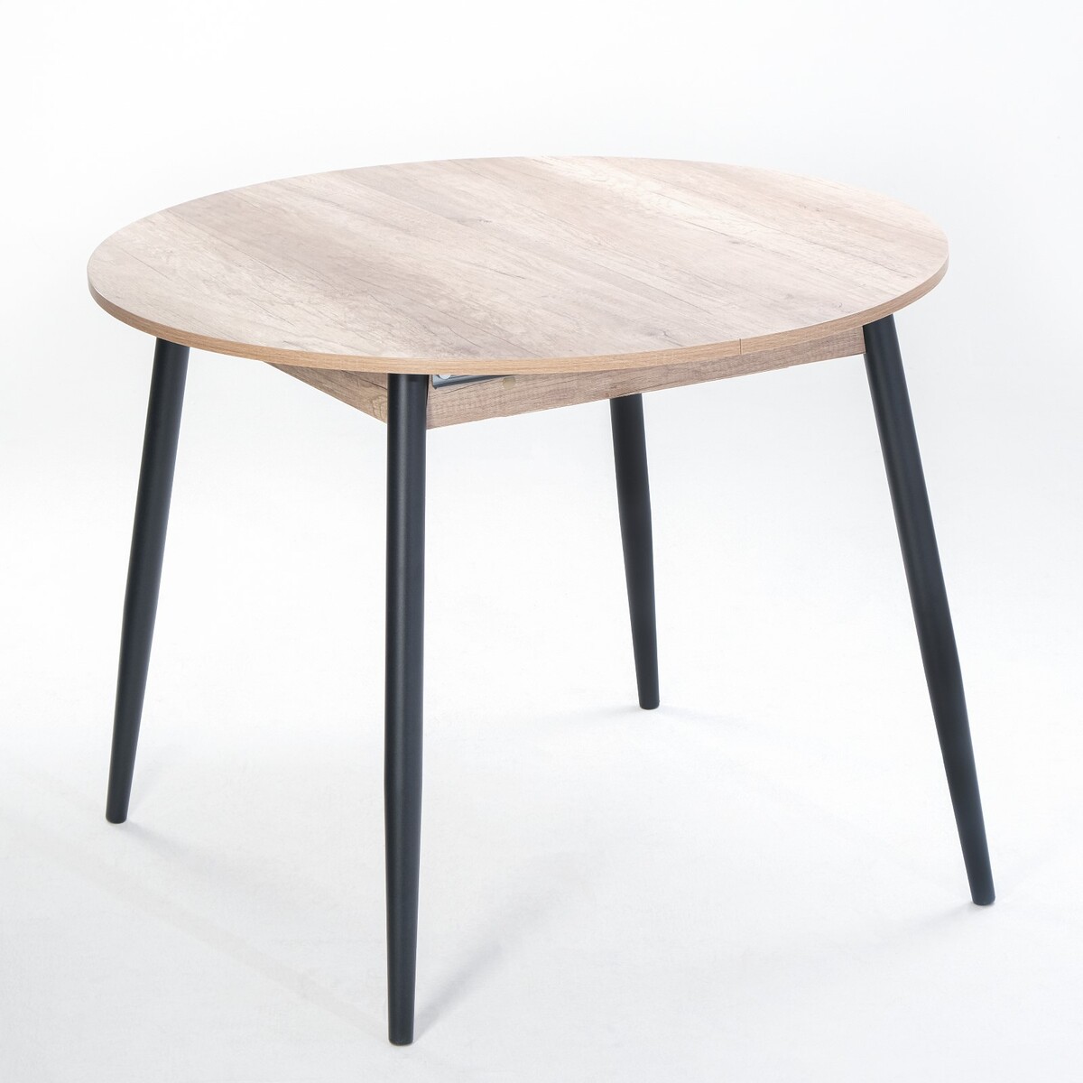 Стол раздвижной круглый раздвижной стол флекс 1200 1550 × 800 × 740 мм лдсп пихта металл графит муар