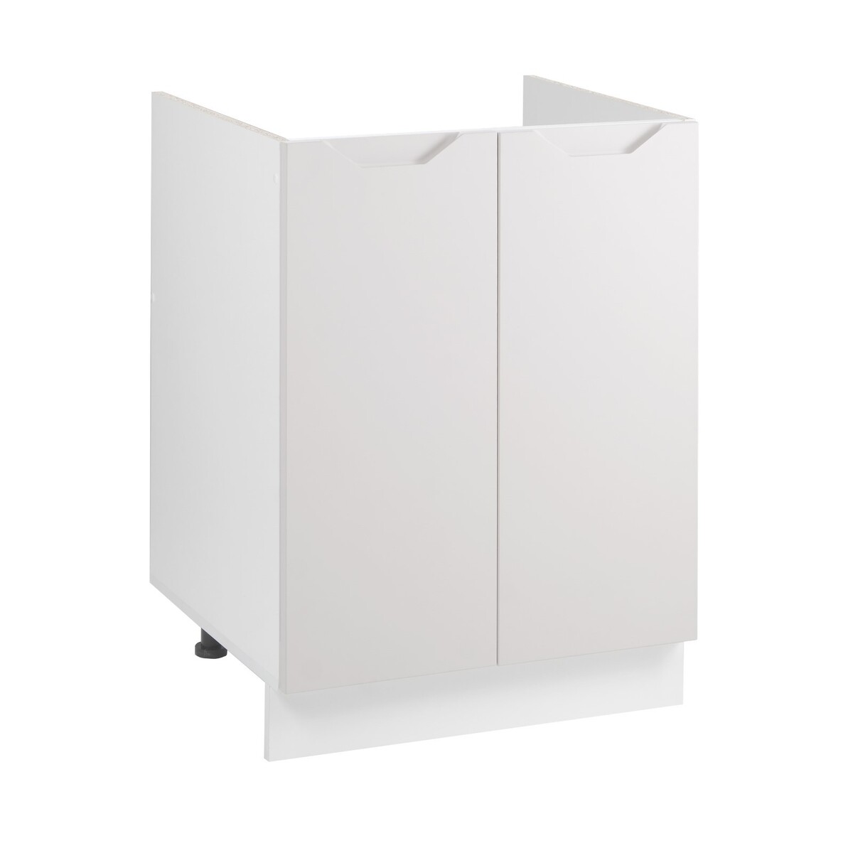 Шкаф напольный 600 под мойку хельга, 600х500х824, белый/грей софт мдф ерш для туалета idea хаос напольный французcкий серый м 5025