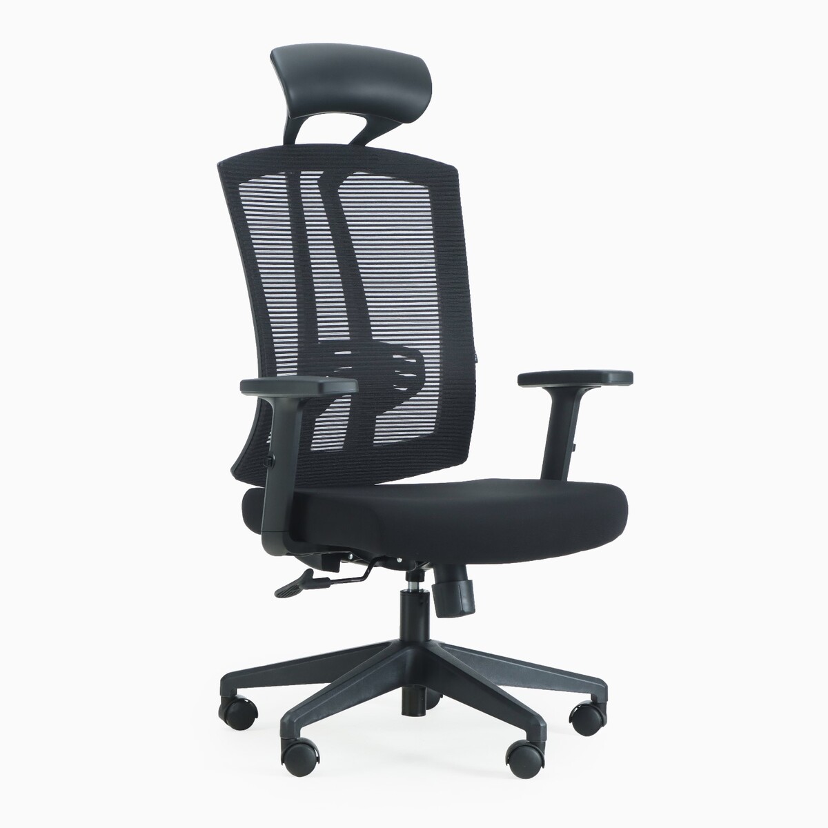 Кресло эргономичное клик мебель 2156, черное кресло офисное brabix fit ex 514 с подголовником хром черное 531949