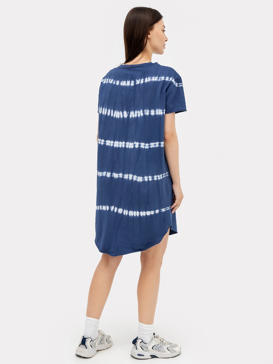 Платье женское синее с рисунком Mark Formelle, размер 50, цвет синий с эффектом фастдай 08937302 - фото 3
