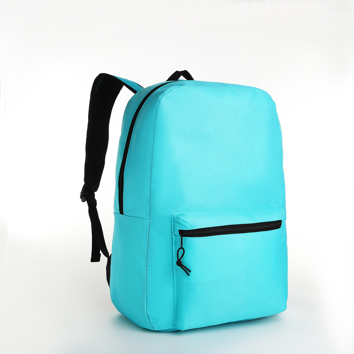 Рюкзак молодежный на молнии, наружный карман, цвет голубой рюкзак молодежный like 29х12х37 см отдел на молнии наружный карман