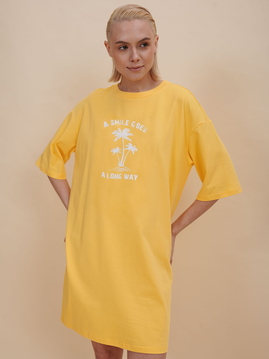 Платье Pelican, размер 42, цвет желтый 09058131 - фото 1