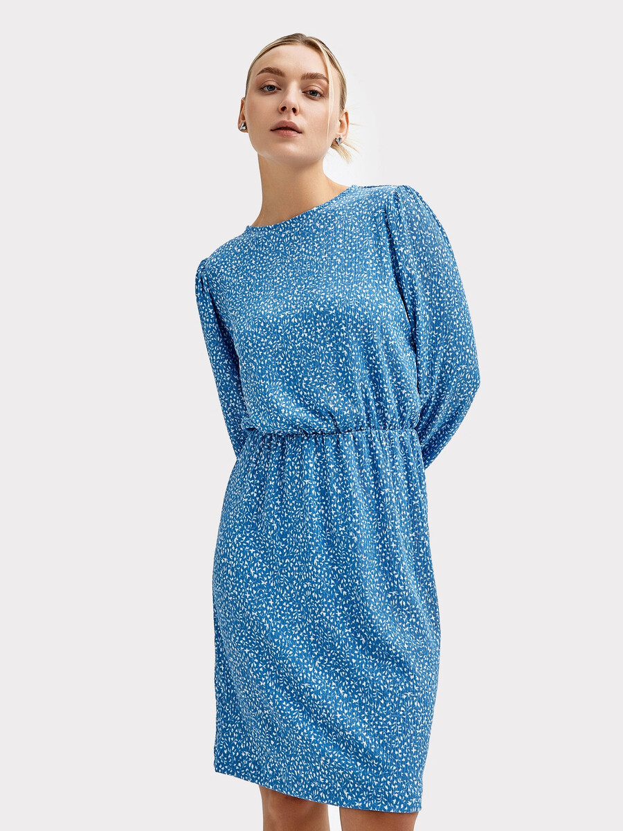 Платье женское синее с принтом crockid платье веточки
