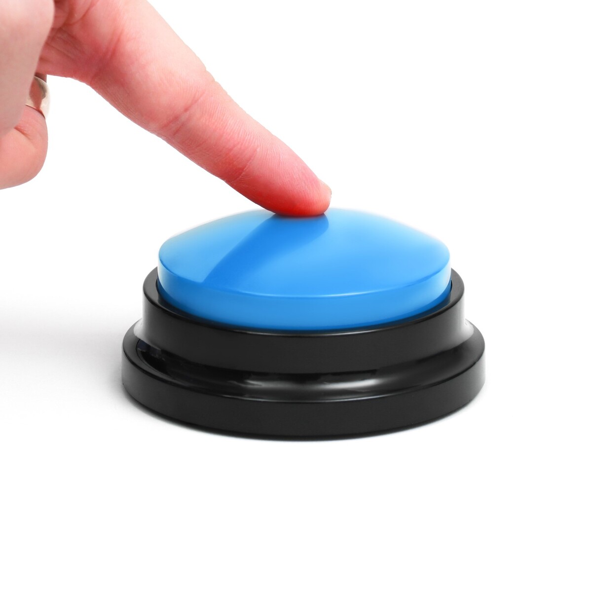 Звуковая кнопка - кликер для дрессировки животных, 9 х 9 х 5, см. голубая звуковая кнопка кликер для дрессировки животных 9 х 9 х 5 см голубая