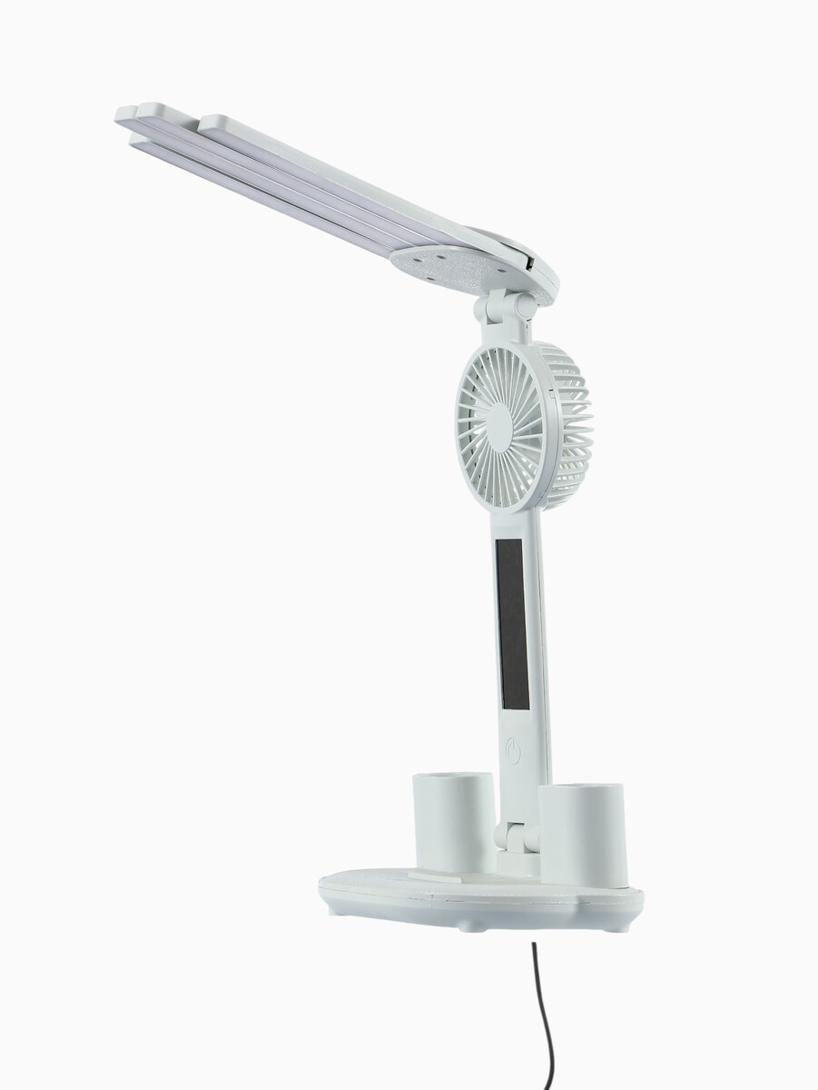 

Часы - лампа электронные: календарь, термометр, органайзер, вентилятор, 7 вт, 3 режима, usb