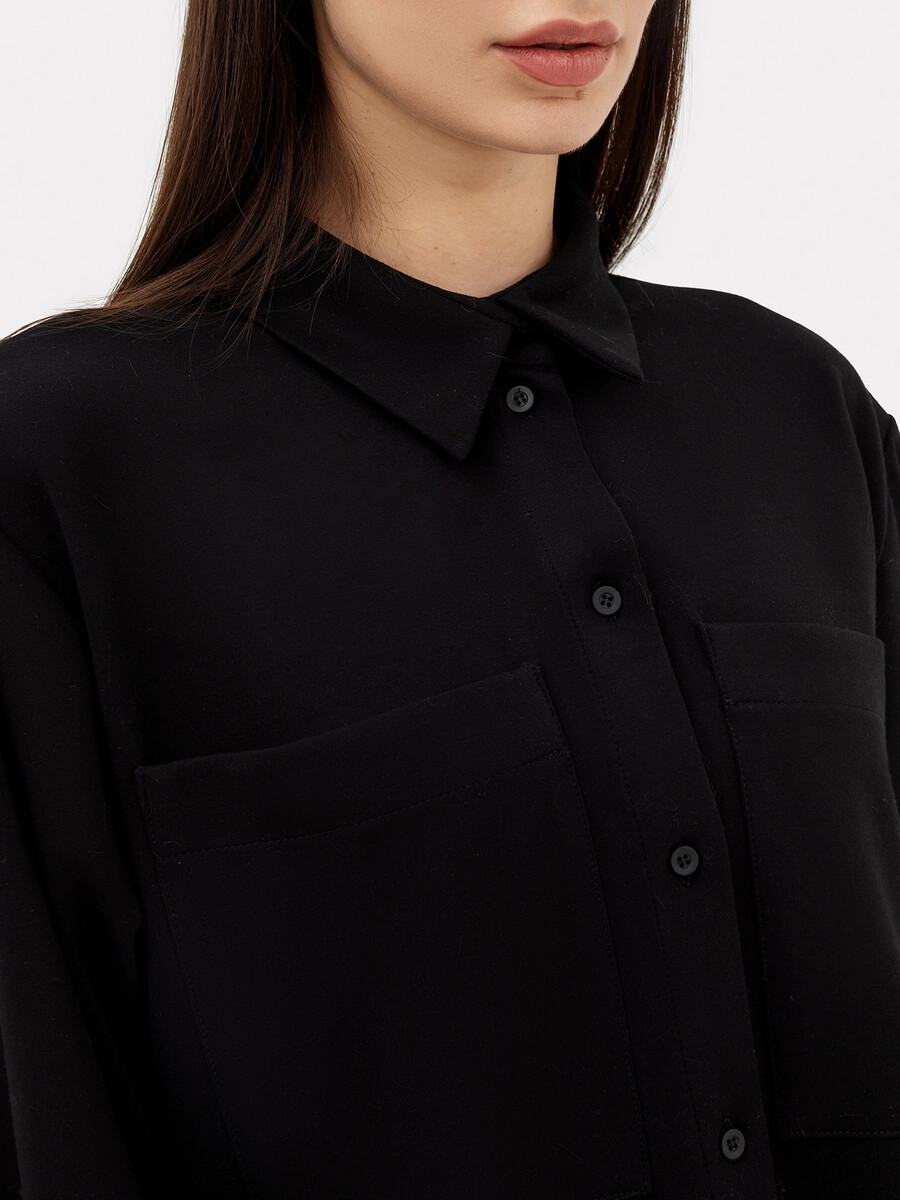 фото Рубашка женская в черном цвете mark formelle